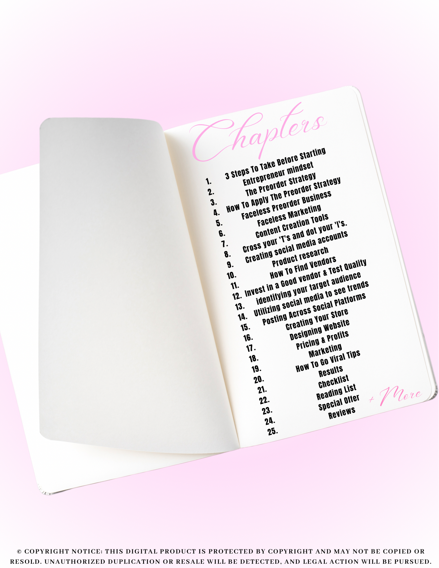 ‘Pre-Order Based PinkPrint’ : 101 E-Book Guide