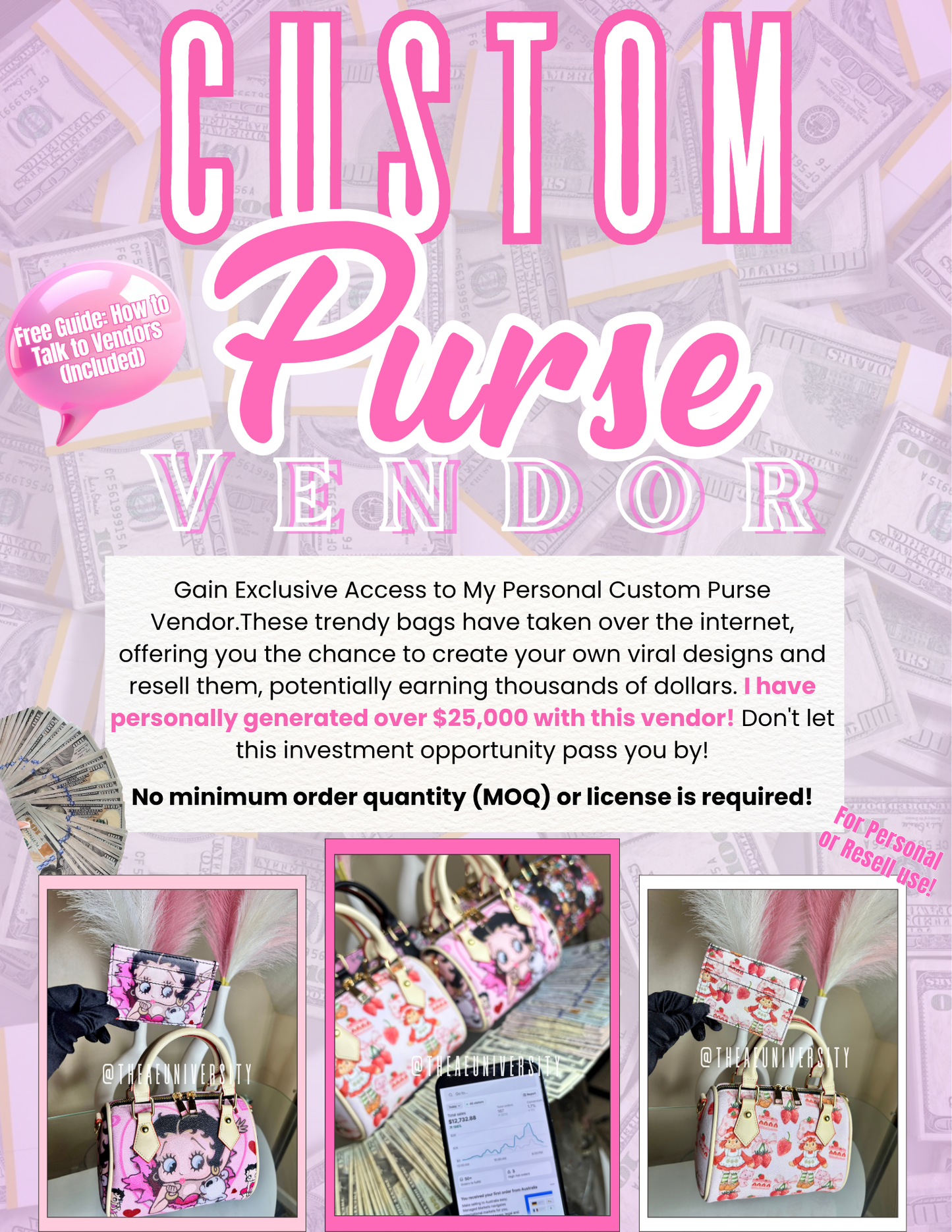 'Custom Handbag Vendor': Private Wholesale Supplier For Trendy Custom Purses