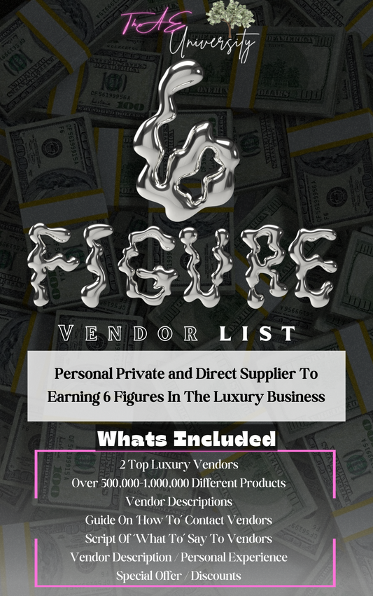‘Private Luxury Vendors List’ : Lifetime Access To The Plug 🔌