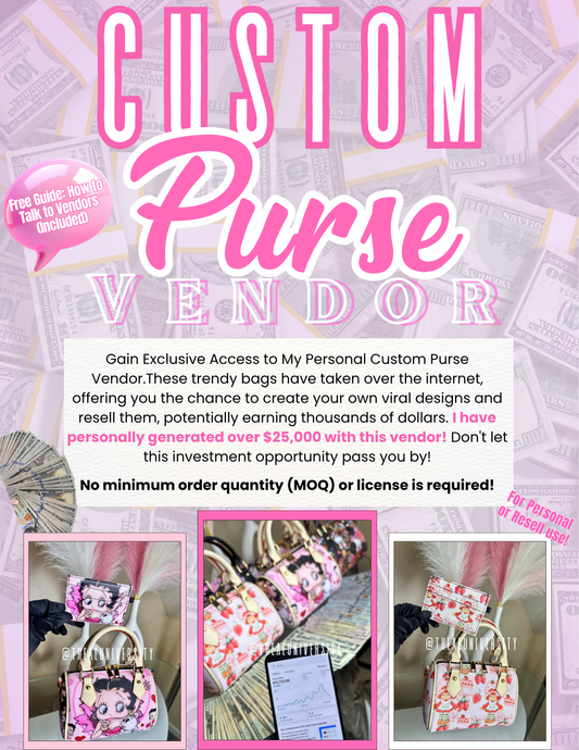 'Custom Handbag Vendor': Private Wholesale Supplier For Trendy Custom Purses